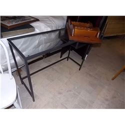 HALL TABLE - METAL & GLASS