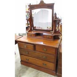 VINTAGE VICTORIAN DRESSER WITH MIRROR - CIRCA 1890