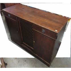 MAHOGANY BAR CABINET - 1930'S