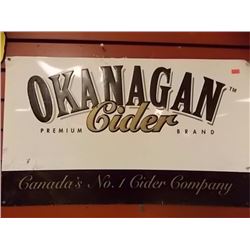 BREWERS COLLECTIBLE SIGN - METAL - OKANAGAN CIDER METAL