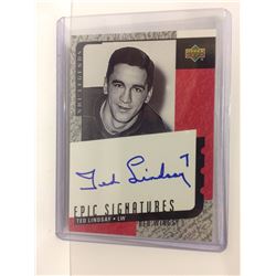 Upper Deck Epic Signatures Ted Lindsay Auto Hockey Card