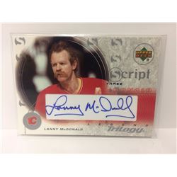 2003-04 Upper Deck Trilogy Script  Lanny McDonald Calgary Flames Auto