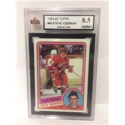 1984-85 TOPPS #49 STEVE YZERMAN ROOKIE CARD (8.5 NMM+) KSA
