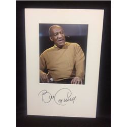 AUTOGRAPHED & MATTED BILL CROSBY PHOTO (18" X 12") RED ROBINSON THEATRE PERFORMANCE