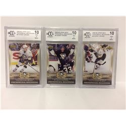 2005-06 SIDNEY CROSBY #5,4,8 UPPER DECK PHENOMINAL BEGINNINGS (10 MINT OR BETTER)