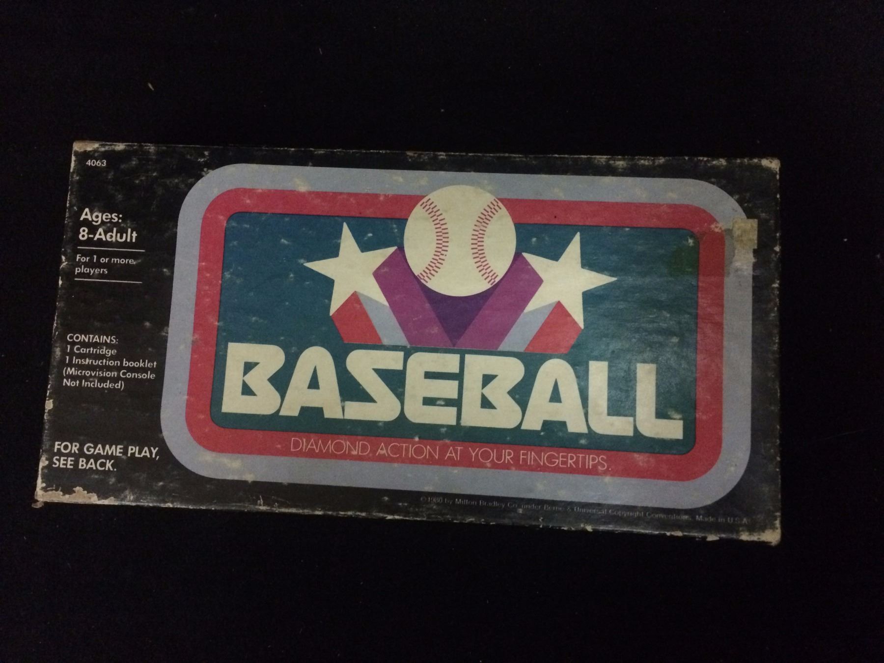 Microvision Baseball Milton Bradley Microvision Baseball Complete In Box