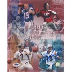 QUARTERBACKS OF THE CENTURY- MONTANA/ ELWAY/ UNITAS/ MARINO PHOTO (SIGNED BY MARINO)