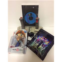 VIDEO GAMES & ACCESSORIES LOT (CONTROLLERS, GAMES, ACTION FIGURE)