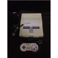 SUPER NINTENDO GAMING SYSTEM W/ CONTROLLER & POWER ADAPTOR