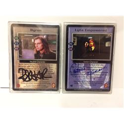 AUTOGRAPHED Babylon 5 BYRON Robyn Atkins Downes Black &  (Patricia Tallman)