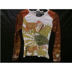 HARLEY DAVIDSON LONG SLEEVE SHIRT  (WOMENS) XTRA SMALL BRAND NEW W/ TAGS