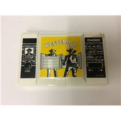 Vintage Casio Western Bar CG 300 Handheld LCD Vintage Video Game & Watch
