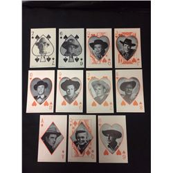 MOVIE STAR PLAYING CARDS PICTURE POSTCARDS LOT (50'S & 60"S)