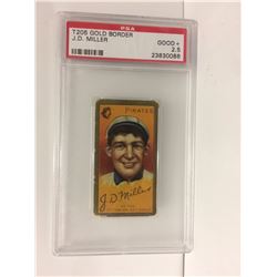 T205 GOLD BORDER J.D MILLER (GOOD + 2.5) PSA