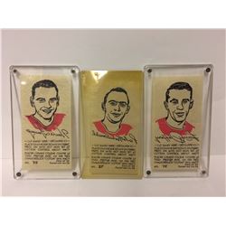 1962 York Iron-On Transfers Hockey Cards LOT