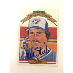 DAVE STIEB AUTOGRAPHED DONRUSS BASEBALL CARD (DIAMOND KINGS)