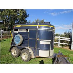 1988 WYLEE 10' BALL HITCH STOCK TRAILER