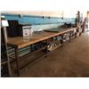 Image 2 : Lot of (3)  sheet metal layout tables/storage shelving systems