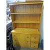Image 1 : PINE DRESSER WITH BOOKCASE