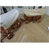 Image 1 : 2 Wooden wagon lamps