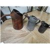 Image 1 : 3 Vintage oil containers