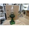 Image 1 : #2 Coal oil lamps Bullseye green