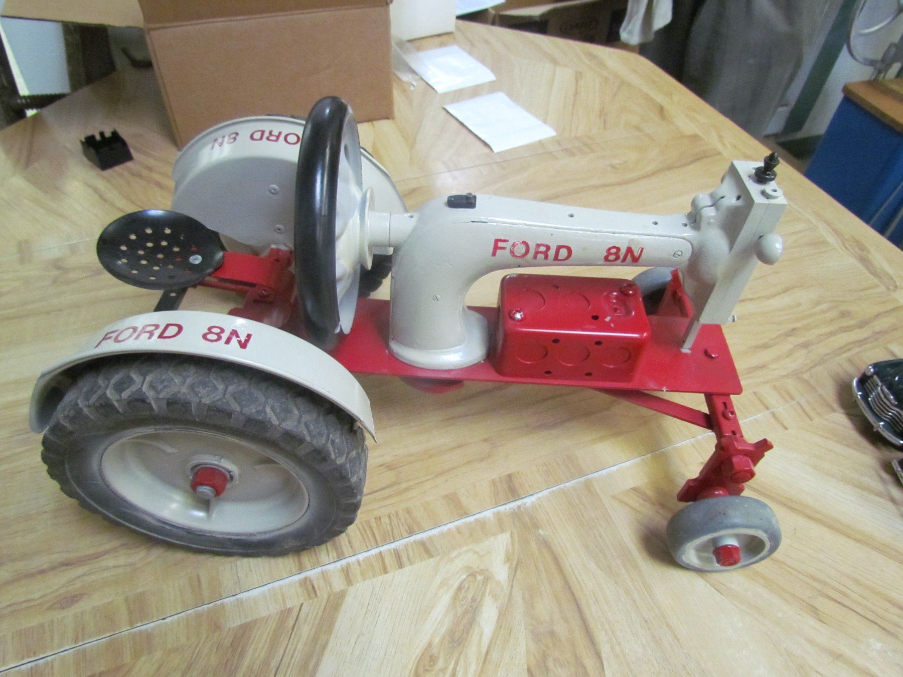 Ford Sewing Machine Ford 8N Tractor (Homemade From Old Sewing Machine) 20' long