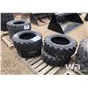 Image 1 : (4) 10X16.5 SKID STEER TIRES