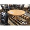 Image 1 : WOOD ROUND TABLE