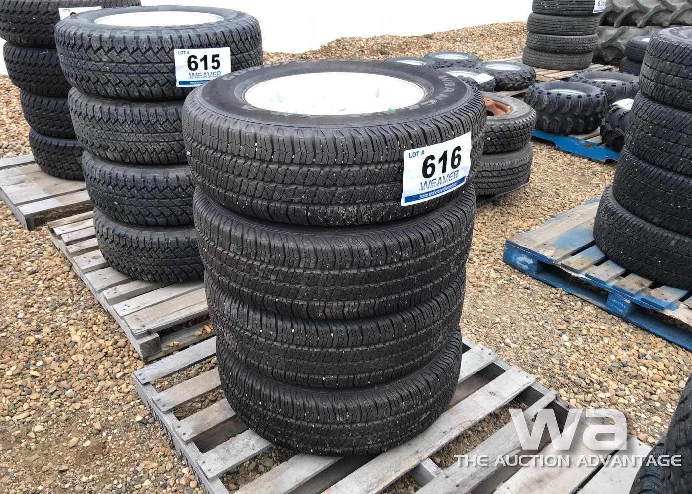 (4) GOODYEAR P255/75R17 TIRES