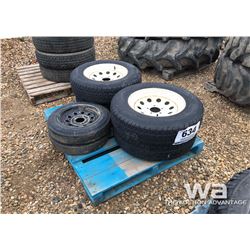 (4) GOODYEAR 205/75R15 TRAILER TIRES & RIMS
