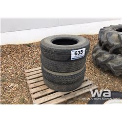 (4) CROSSWIND LT235/80R16 TIRES