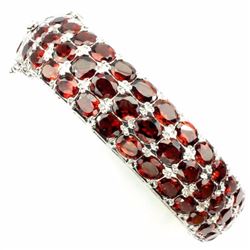 Natural Orange Mozambique Garnet 213 Carats Bangle