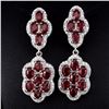 Image 1 : Natural Pigeon Blood Red Ruby 63 Carats Earrings