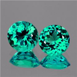 Natural Paraiba Green Blue Apatite Pair 6.70 MM - FL