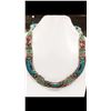 Image 1 : Tibet Hand Made Turquoise, Coral, Lapis Lazuli Necklace