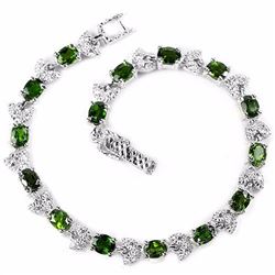 Natural Green Chrome Diopside Bracelet