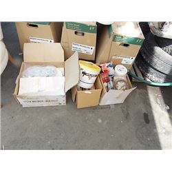 BOX OF MISC SHOP SUPPLIES - 3 TTL