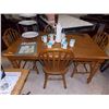 Image 1 : SOLID WOOD TABLE WITH 4 CHAIRS