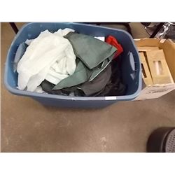 BIN OF MATERIAL / LEATHER