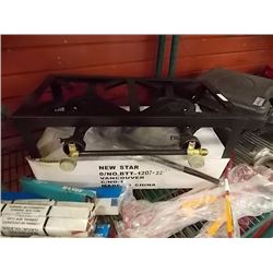 NEW PROPANE BURNER - DOUBLE SIDE-BY-SIDE INCLUDES HOSE & REGULATOR
