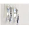 Image 2 : EARRINGS - HOOP EARRINGS - STERLING SILVER - 8.3G - RETAIL ESTIMATE $240