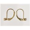 Image 2 : EARRINGS - .11CT DIAMOND IN 14K YELLOW GOLD SETTING - RETAIL ESTIMATE $400