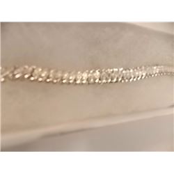 BRACELET - NEW DIAMOND SET IN STERLING SILVER SETTING - RETAIL ESTIMATE $400