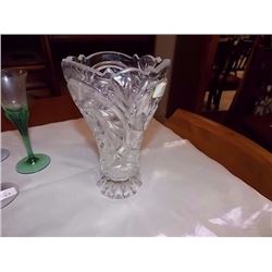 PIN WHEEL CRYSTAL VASE