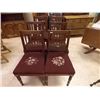 Image 1 : VINTAGE SPINDLE BACK DINING CHAIRS - PETTI POINT SEATS - 6 X BID