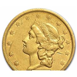 1866-1876 $20 Liberty Gold Double Eagle Type 2 Coin