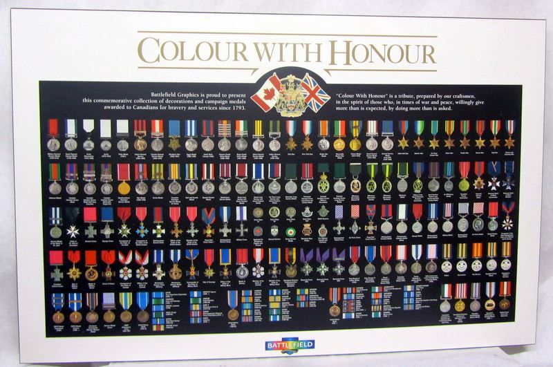 CANADIAN MILITARY MEDAL DISPLAY