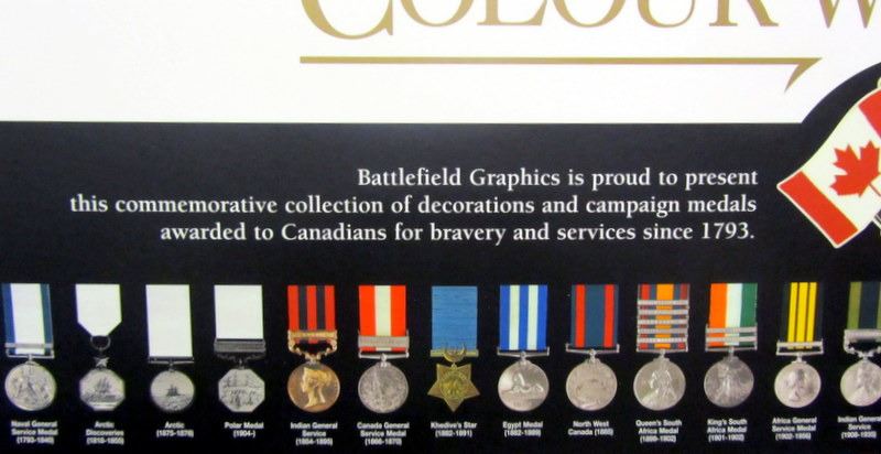 CANADIAN MILITARY MEDAL DISPLAY