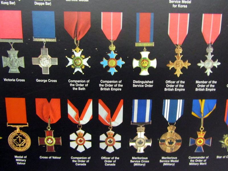 CANADIAN MILITARY MEDAL DISPLAY